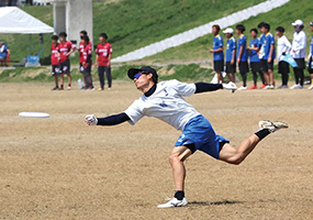 アルティメット部（男子）2年次生　石川選手　Uー20日本代表候補に